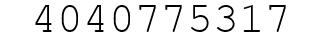 Number 4040775317.