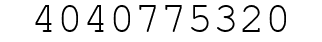 Number 4040775320.