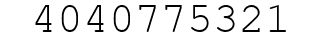 Number 4040775321.