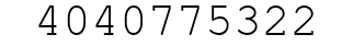 Number 4040775322.