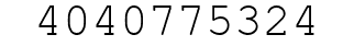 Number 4040775324.