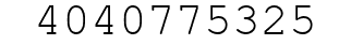 Number 4040775325.