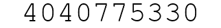 Number 4040775330.