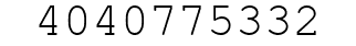 Number 4040775332.