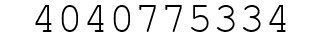 Number 4040775334.