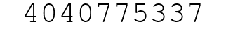 Number 4040775337.