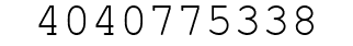 Number 4040775338.