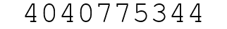Number 4040775344.