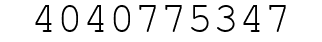 Number 4040775347.