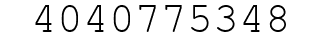 Number 4040775348.