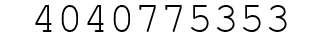 Number 4040775353.