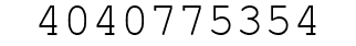 Number 4040775354.
