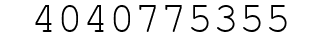 Number 4040775355.