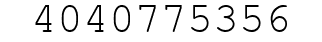 Number 4040775356.