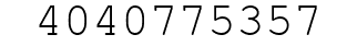 Number 4040775357.