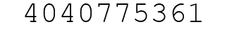 Number 4040775361.