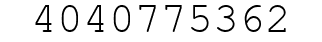 Number 4040775362.