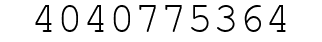 Number 4040775364.