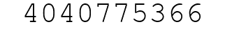 Number 4040775366.
