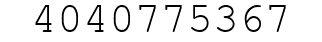 Number 4040775367.