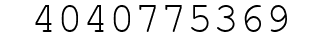 Number 4040775369.
