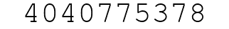 Number 4040775378.