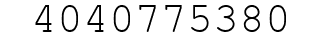 Number 4040775380.