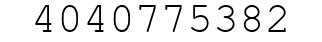 Number 4040775382.