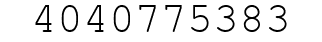 Number 4040775383.