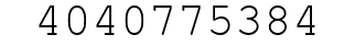 Number 4040775384.