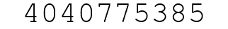 Number 4040775385.