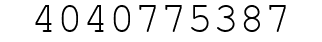 Number 4040775387.