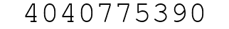 Number 4040775390.