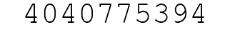 Number 4040775394.