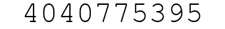 Number 4040775395.