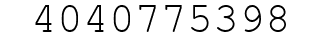 Number 4040775398.
