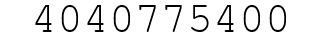 Number 4040775400.