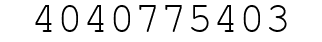 Number 4040775403.