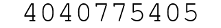 Number 4040775405.