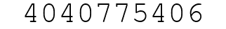 Number 4040775406.
