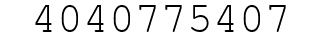 Number 4040775407.