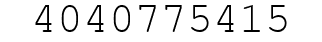 Number 4040775415.