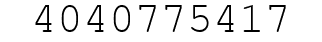 Number 4040775417.