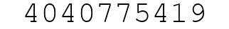 Number 4040775419.