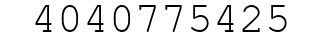 Number 4040775425.