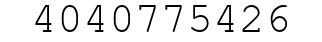 Number 4040775426.
