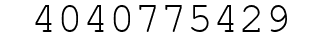Number 4040775429.