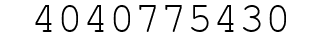 Number 4040775430.