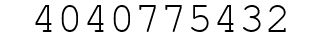 Number 4040775432.