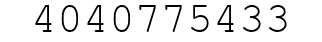Number 4040775433.